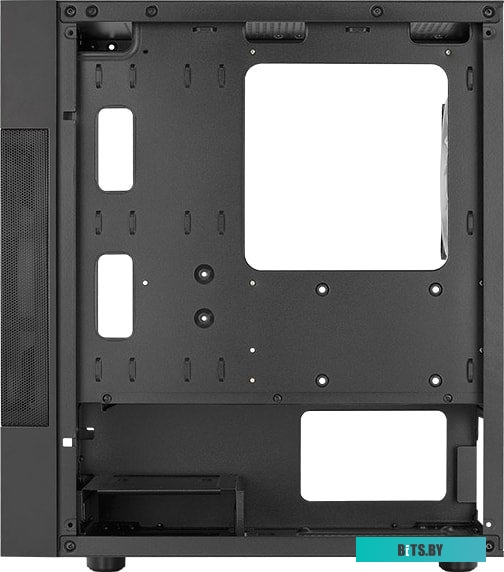 Корпус AeroCool Atomic Lite-G-BK-V2 Black Mini Tower (micro ATX/mini-ITX, без БП, Steel, ABS, HD Audio, USB 3.0x2, 1x120mm, 1x180mm FAN RGB) (47105627