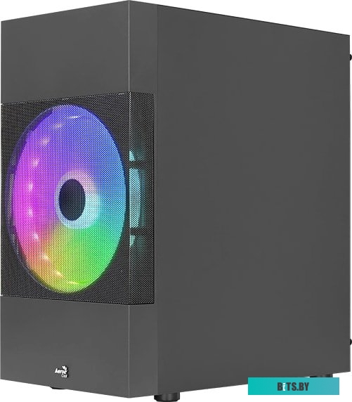 Корпус AeroCool Atomic Lite-G-BK-V2 Black Mini Tower (micro ATX/mini-ITX, без БП, Steel, ABS, HD Audio, USB 3.0x2, 1x120mm, 1x180mm FAN RGB) (47105627