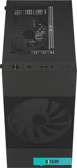 Корпус AeroCool Atomic Lite-G-BK-V2 Black Mini Tower (micro ATX/mini-ITX, без БП, Steel, ABS, HD Audio, USB 3.0x2, 1x120mm, 1x180mm FAN RGB) (47105627