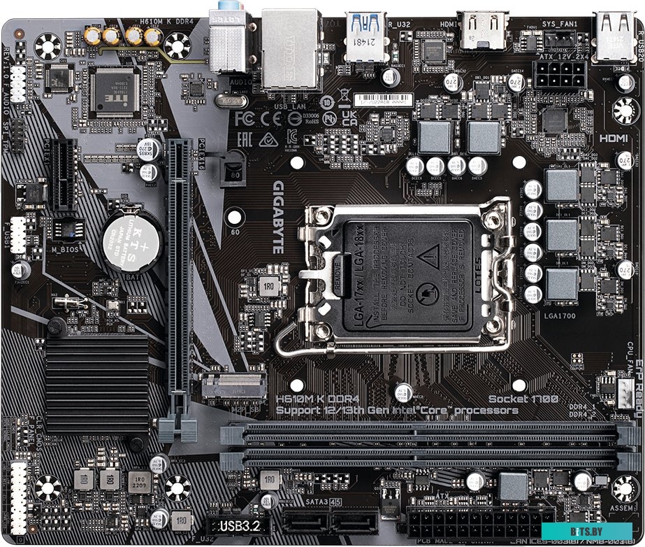 Материнская плата Gigabyte H610M K DDR4