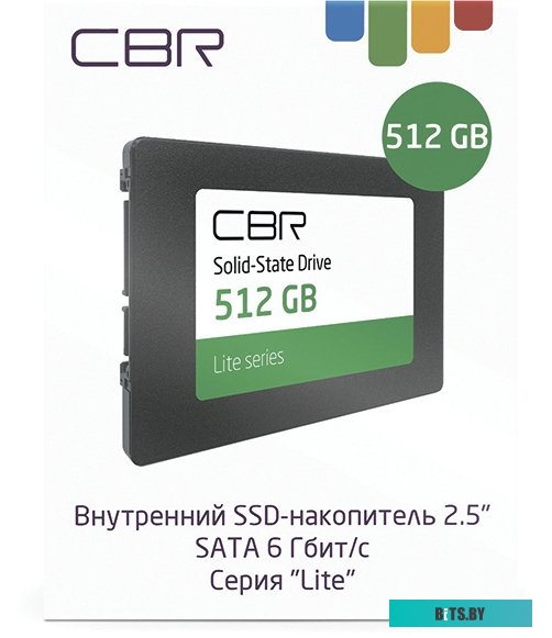 SSD Накопитель CBR Lite SSD-512GB-2.5-LT22
