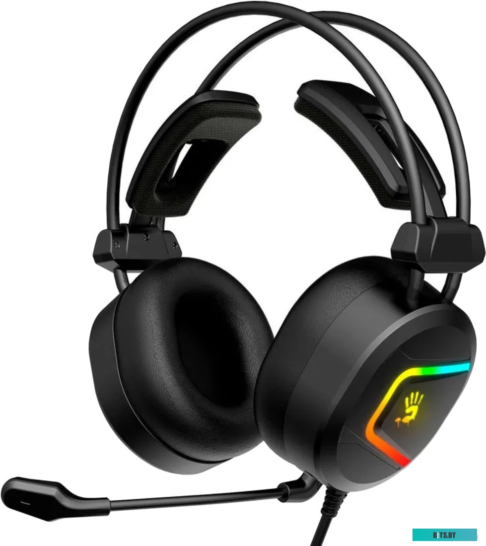 Наушники с микрофоном A4Tech Bloody MC750 черный 2.3м мониторные USB оголовье 