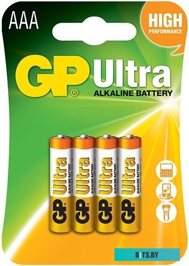 Батарейки GP Ultra Alkaline AAA 4 шт.