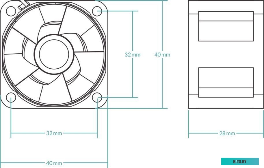 Вентилятор для корпуса Arctic S4028-6K ACFAN00185A