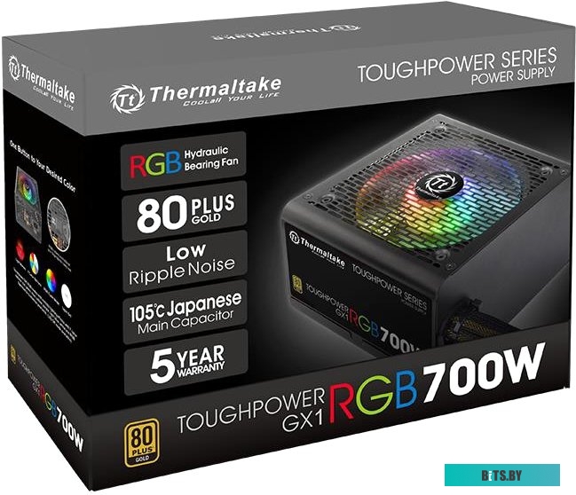 Блок питания Thermaltake Toughpower GX1 RGB 700W Gold TP-700AH2NKG <PS-TPD-0700NHFAGE-1>