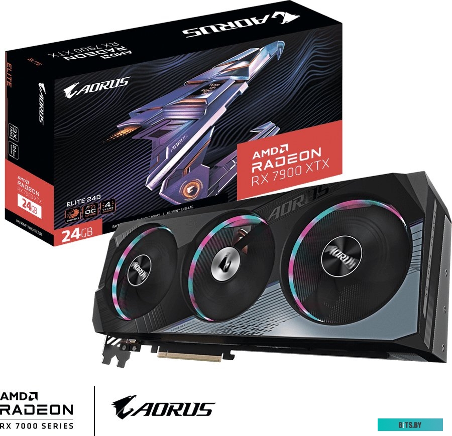 Видеокарта Gigabyte Radeon RX 7900 XTX 24G Elite GV-R79XTXAORUS E-24GD