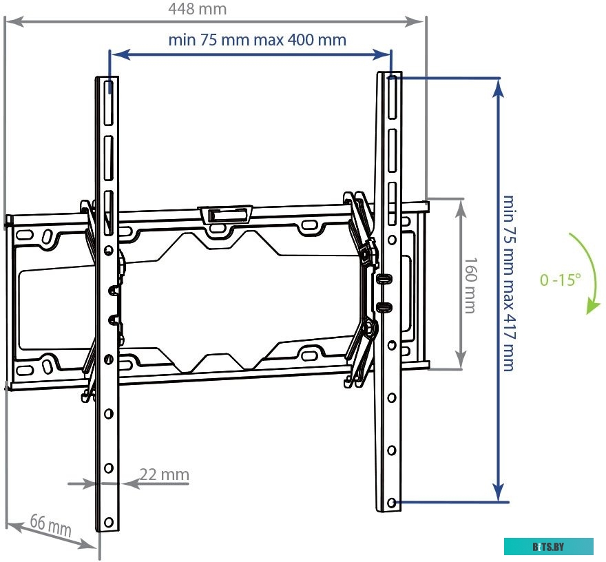 Кронштейн для телевизора Kromax ELEMENT-4 (черный)