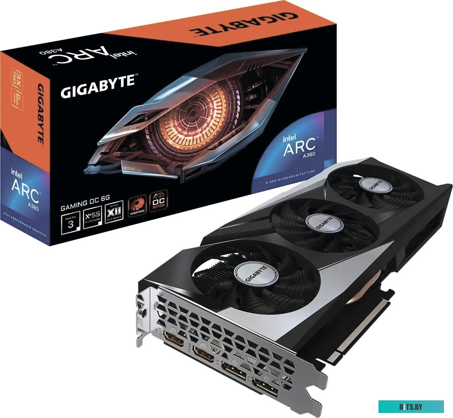 Видеокарта Gigabyte Intel Arc A380 Gaming OC GV-IA380GAMING OC-6GD