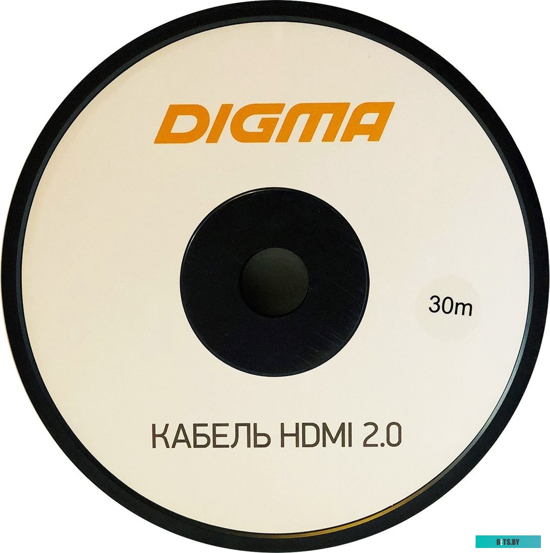 Кабель Digma HDMI 2.0 AOC, HDMI (m) - HDMI (m) , ver 2.0, 30м, GOLD, черный