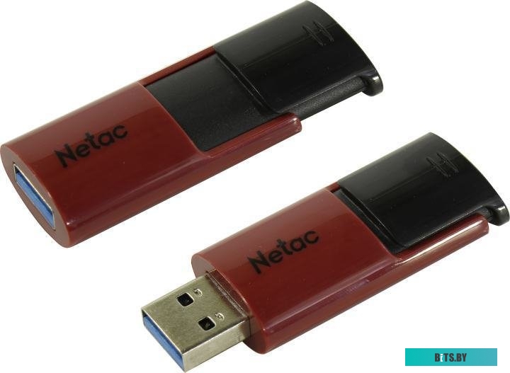 USB накопитель (Флешка) Netac 128GB USB 3.0 FlashDrive Netac U182 Red <NT03U182N-128G-30RE>