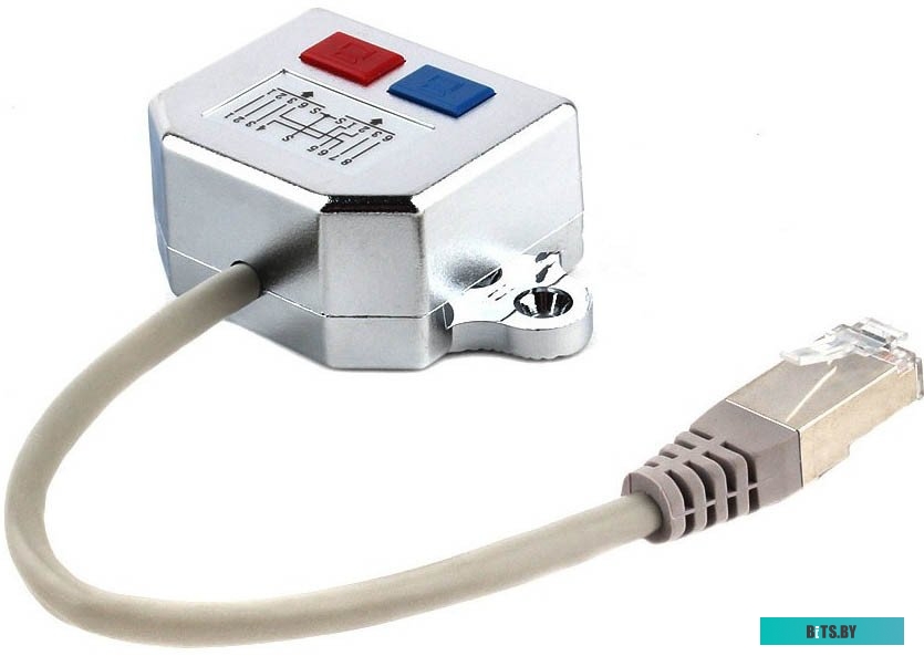 Сетевой адаптер NCA-SP-02 Gembird splitter 2xLAN, FTP (1xRJ45 to 2xRJ45)