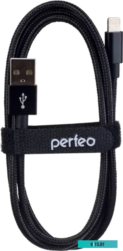 Кабель Perfeo USB Type-A - Lightning I4303 (3 м, черный) <I4304>