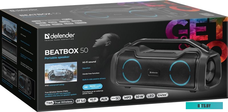 Беспроводная колонка Defender Beatbox 50 <65950>