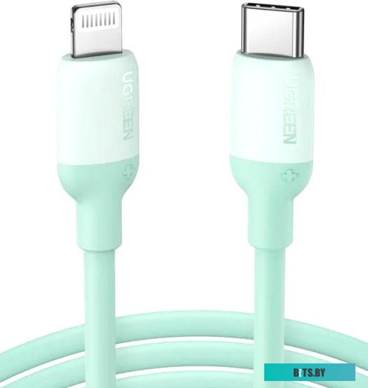 Кабель Ugreen US387 20308 USB Type-C - Lightning (1 м, зеленый)