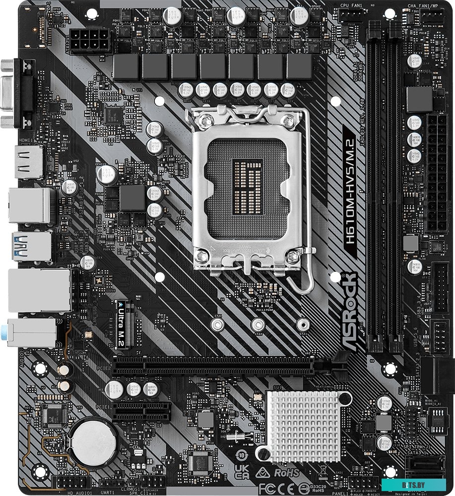 Материнская плата ASRock H610M-HVS/M.2 R2.0