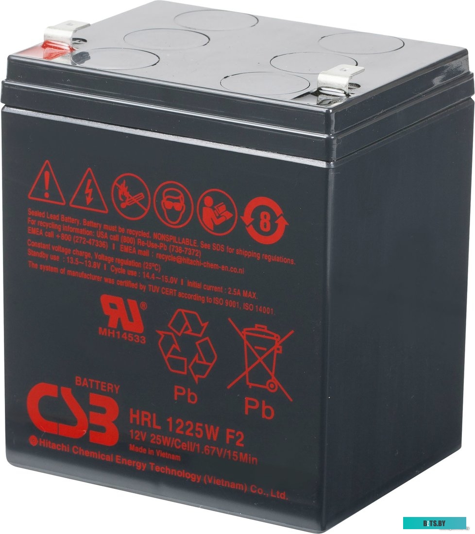 Аккумулятор для ИБП CSB HRL 1225W F2 (12В/5 А·ч)