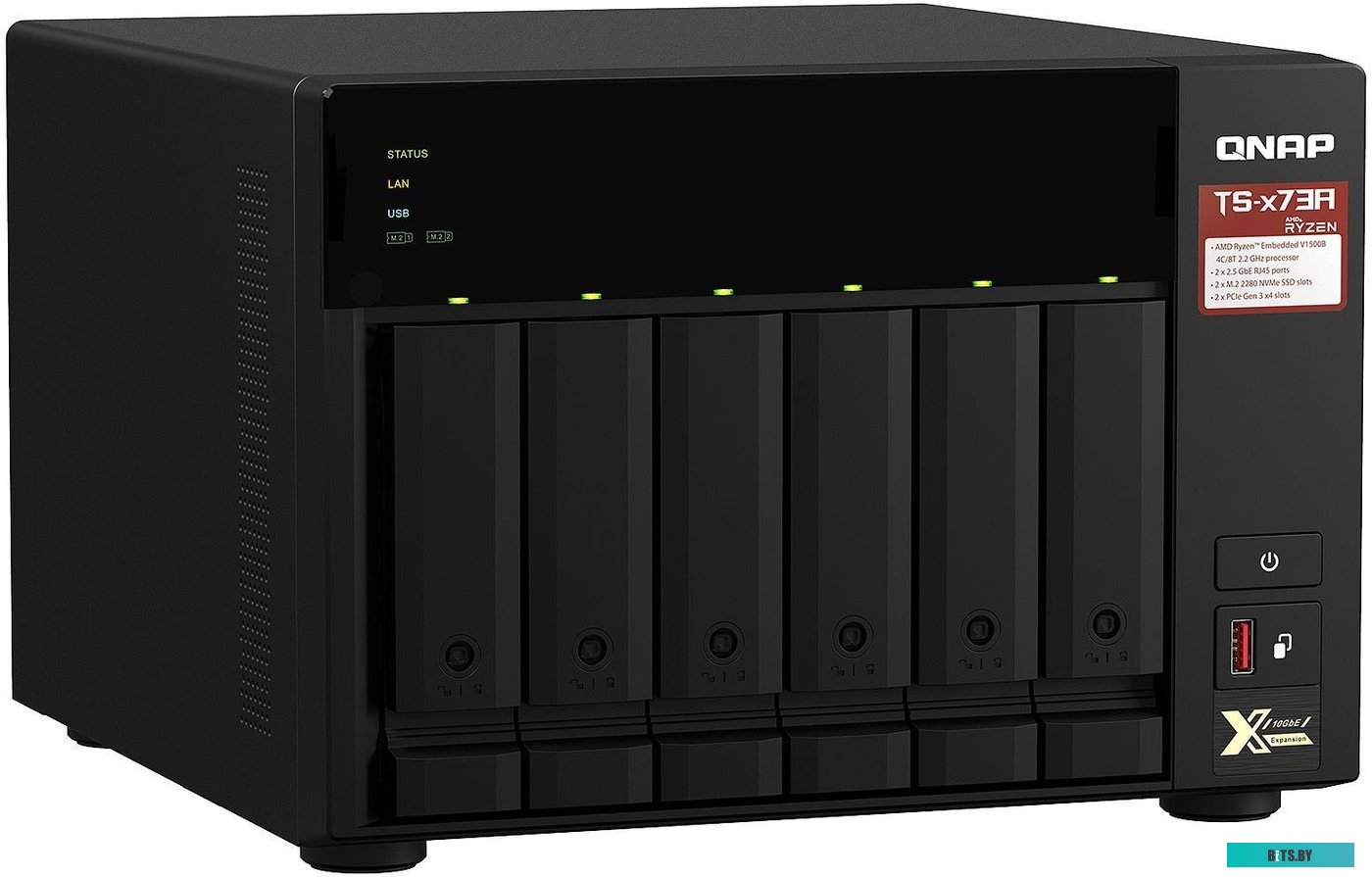 Сетевой накопитель QNAP TS-673A-8G