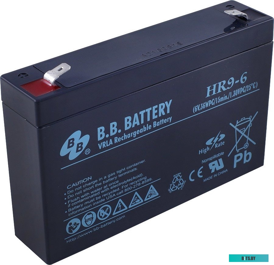 Аккумулятор для ИБП B.B. Battery HR9-6 (6В/9 А·ч)