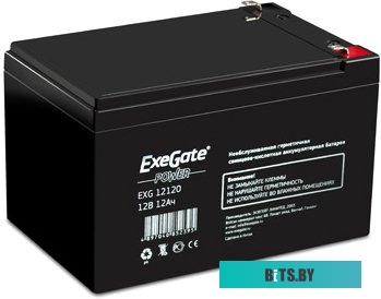 Аккумулятор для ИБП ExeGate Power EXG 12120 (12В/12 А·ч) [EP160757RUS]