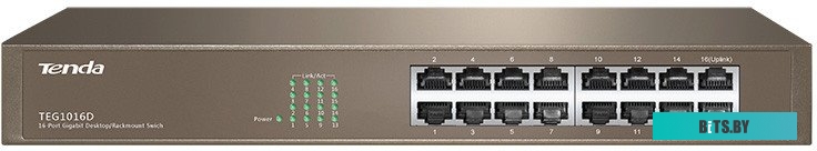 Неуправляемый коммутатор Tenda TEG1016D v6
