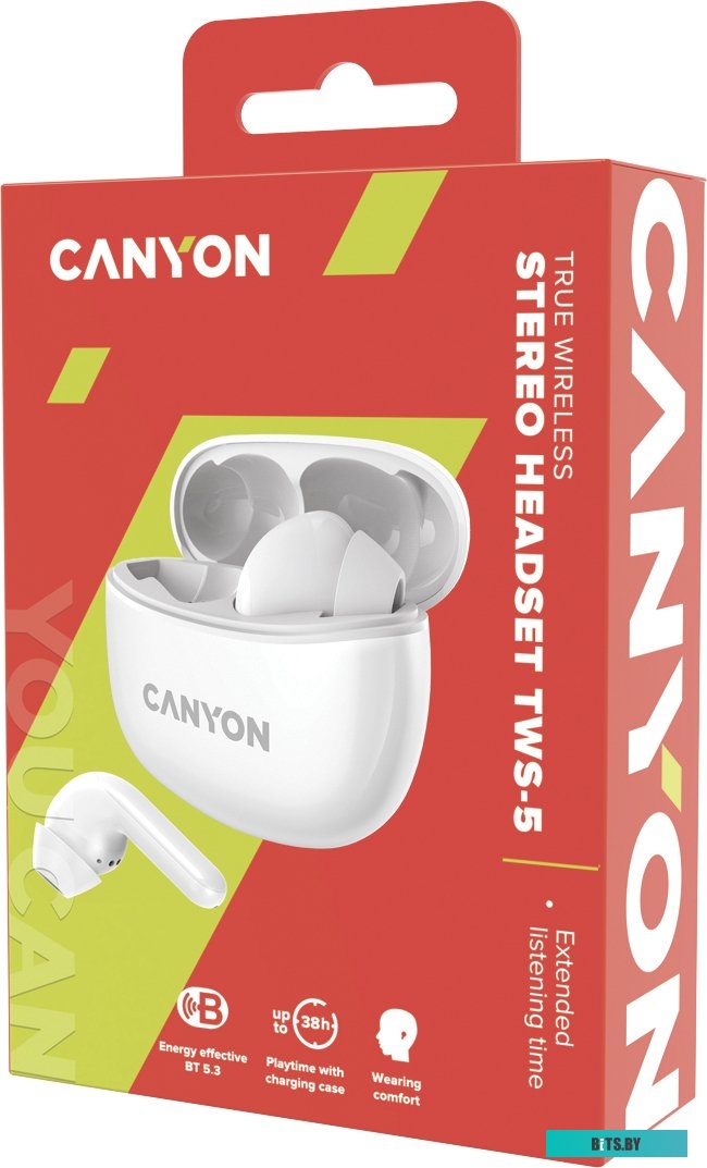 Наушники (Гарнитура) Canyon CNS-TWS5W
