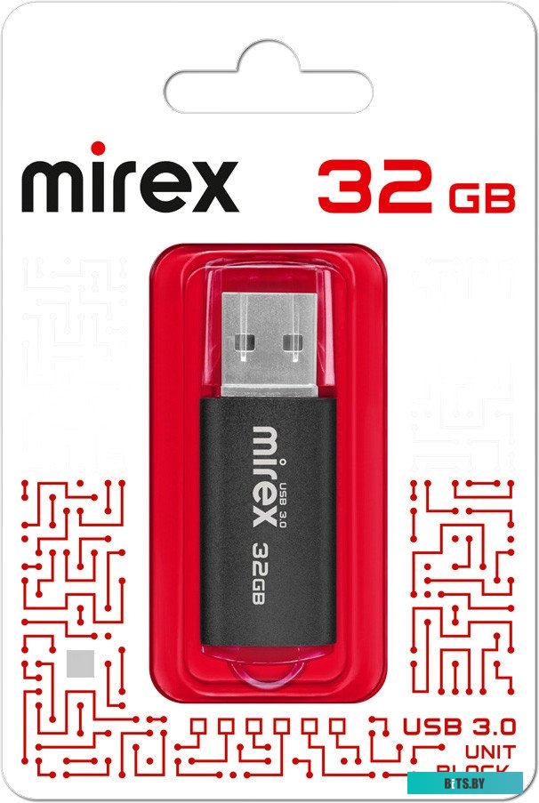 USB накопитель (Флешка) Mirex Unit 32GB Черный 13600-FM3UBK32