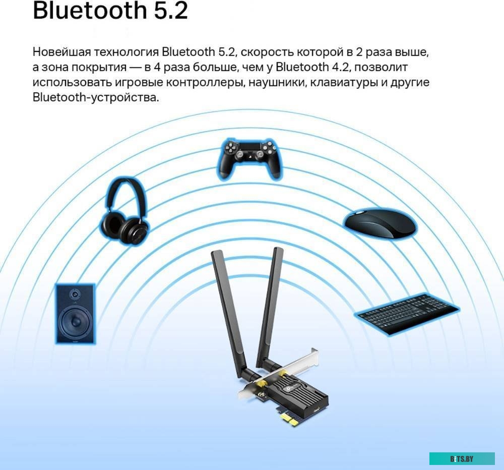 Сетевой адаптер WiFi + Bluetooth TP-LINK Archer TX55E 