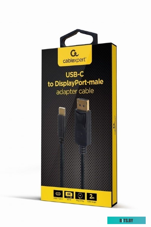Кабель Cablexpert A-CM-DPM-01 USB Type-C - DisplayPort (2 м, черный)