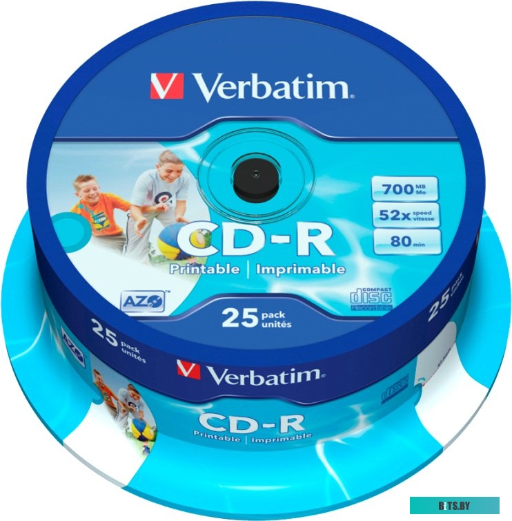 Диск CD-R Verbatim 700Mb 52x 43439 (25 шт.)