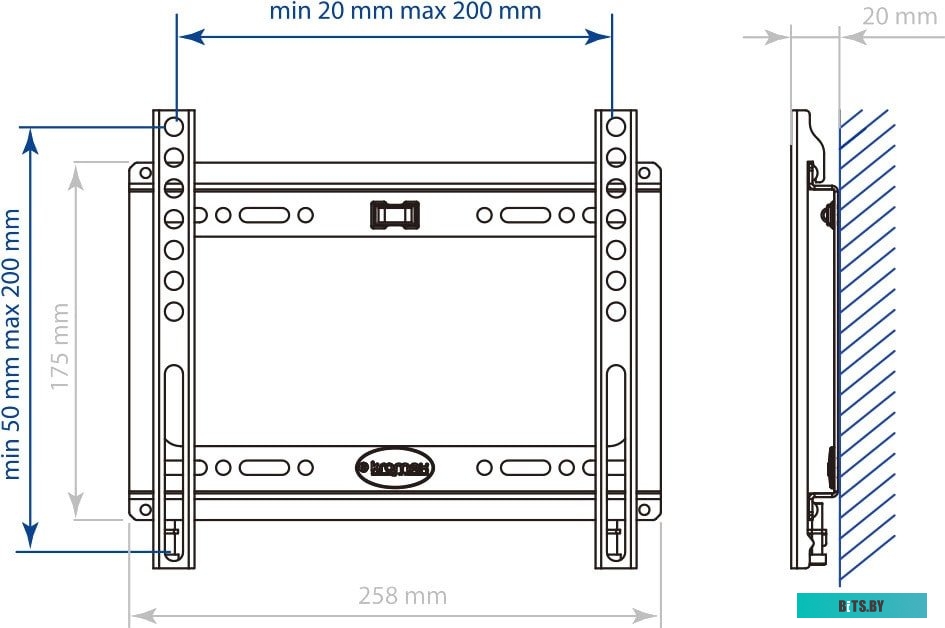 Кронштейн для телевизора Kromax IDEAL-5W (белый)