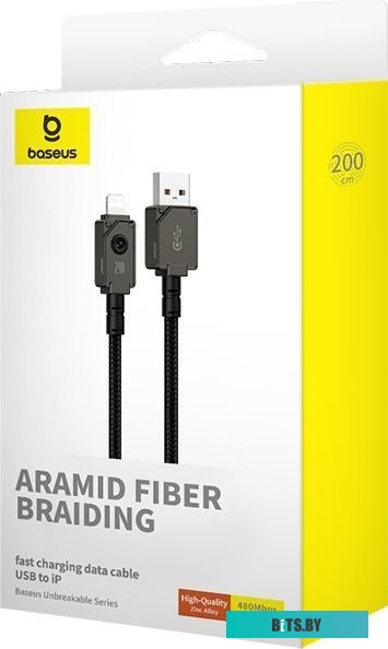 Кабель Baseus Unbreakable Series (2 м, черный)