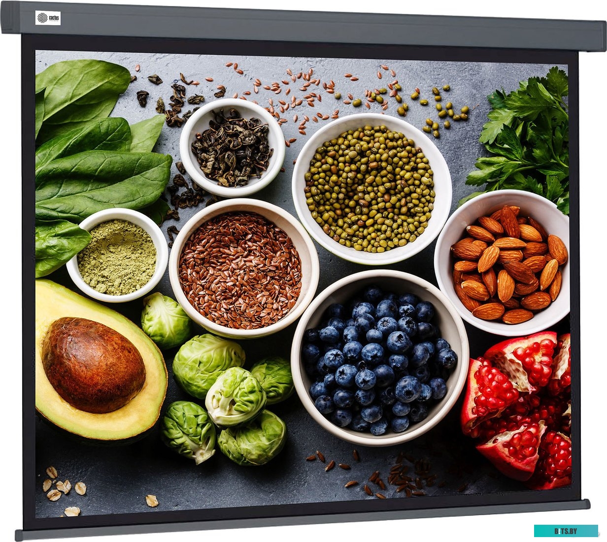 Экран для проекторов Cactus Wallscreen 150x150 CS-PSW-150X150-SG