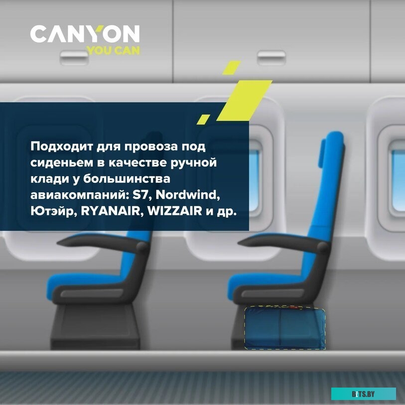 Рюкзак Canyon CNS-CSZ02YW01 (желтый/темно-синий)