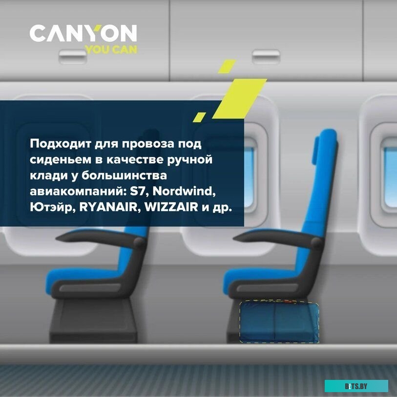 Рюкзак Canyon CNS-CSZ03DGN01 (темный аквамарин/лимонный)
