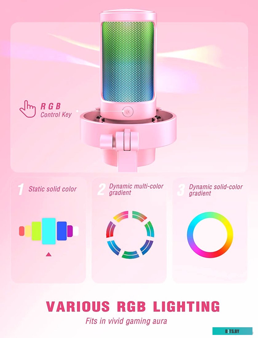 Микрофон FIFINE A8 (розовый) <A8P>