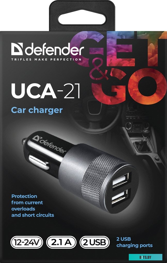 Автомобильное зарядное Defender UCA-21 <83821>