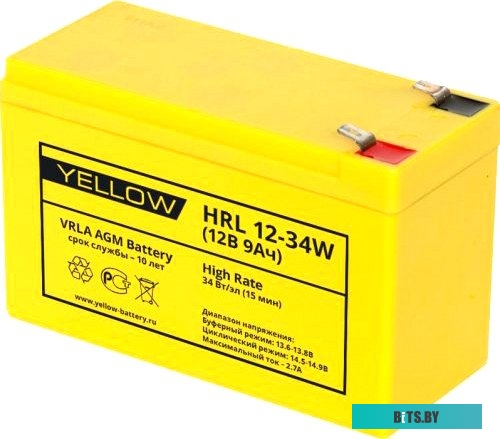 Аккумулятор для ИБП Yellow HRL 12-34W
