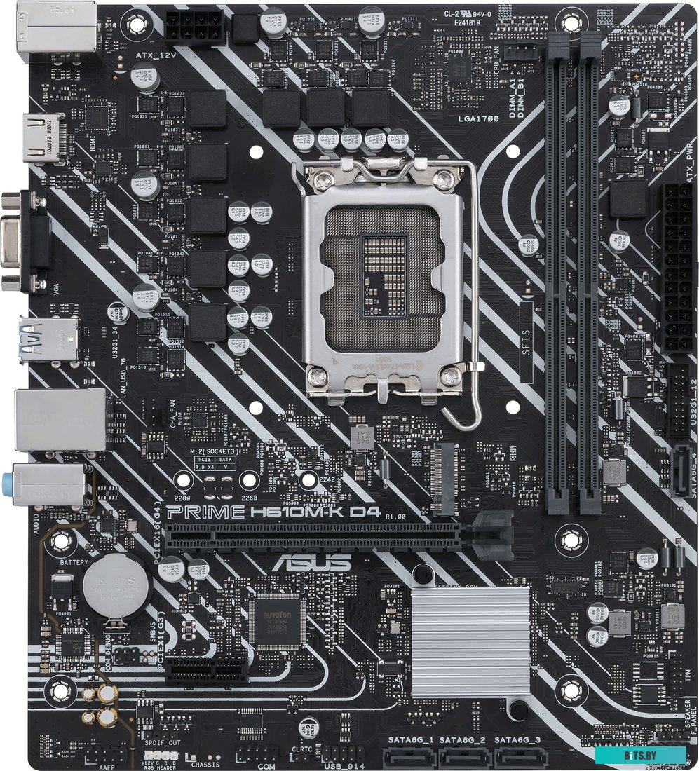 Материнская плата ASUS Prime H610M-K D4 <90MB1A10-M0EAY0>
