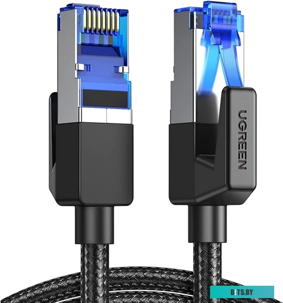 Кабель Ugreen NW153 80431 RJ45 - RJ45 (2 м, черный)