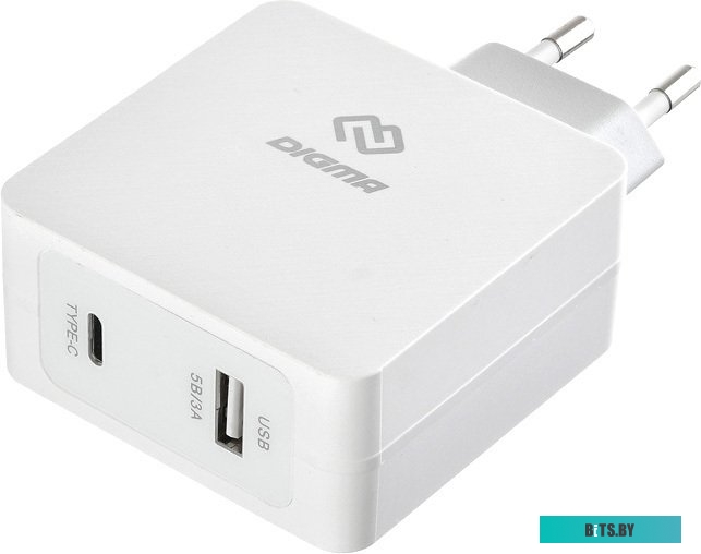 Сетевое зарядное Digma DGPD-45W-WG <1079237>