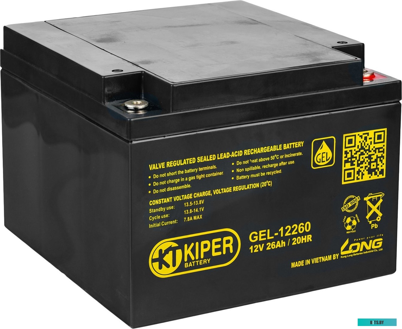 Аккумулятор для ИБП Kiper GEL-12260 (12В/26 А·ч) <8037>