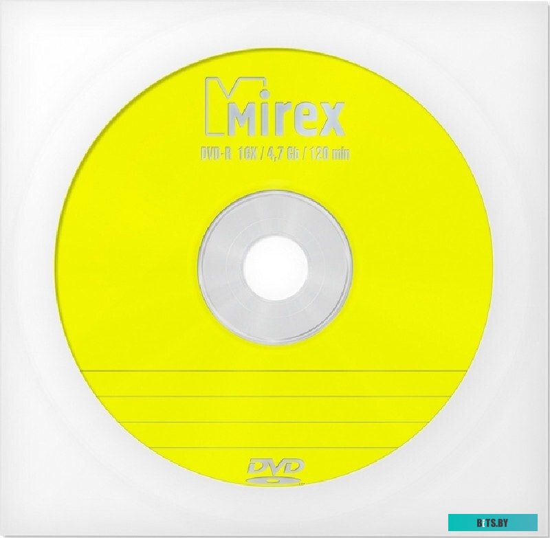 Диск DVD-R 4.7Gb 16x Mirex в бумажном конверте с окном UL130003A1C