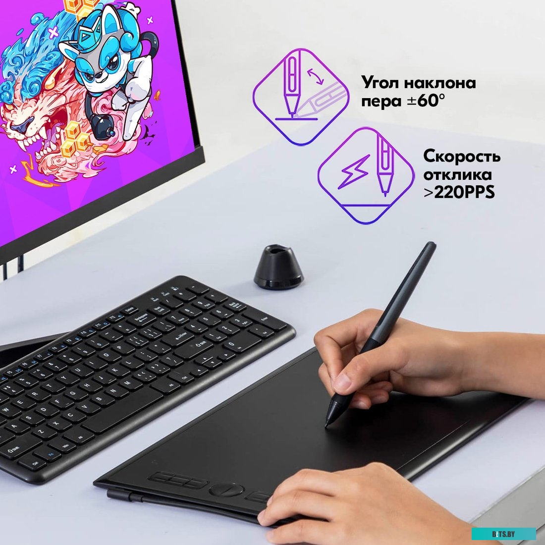 Графический планшет Huion Inspiroy H610X (черный)