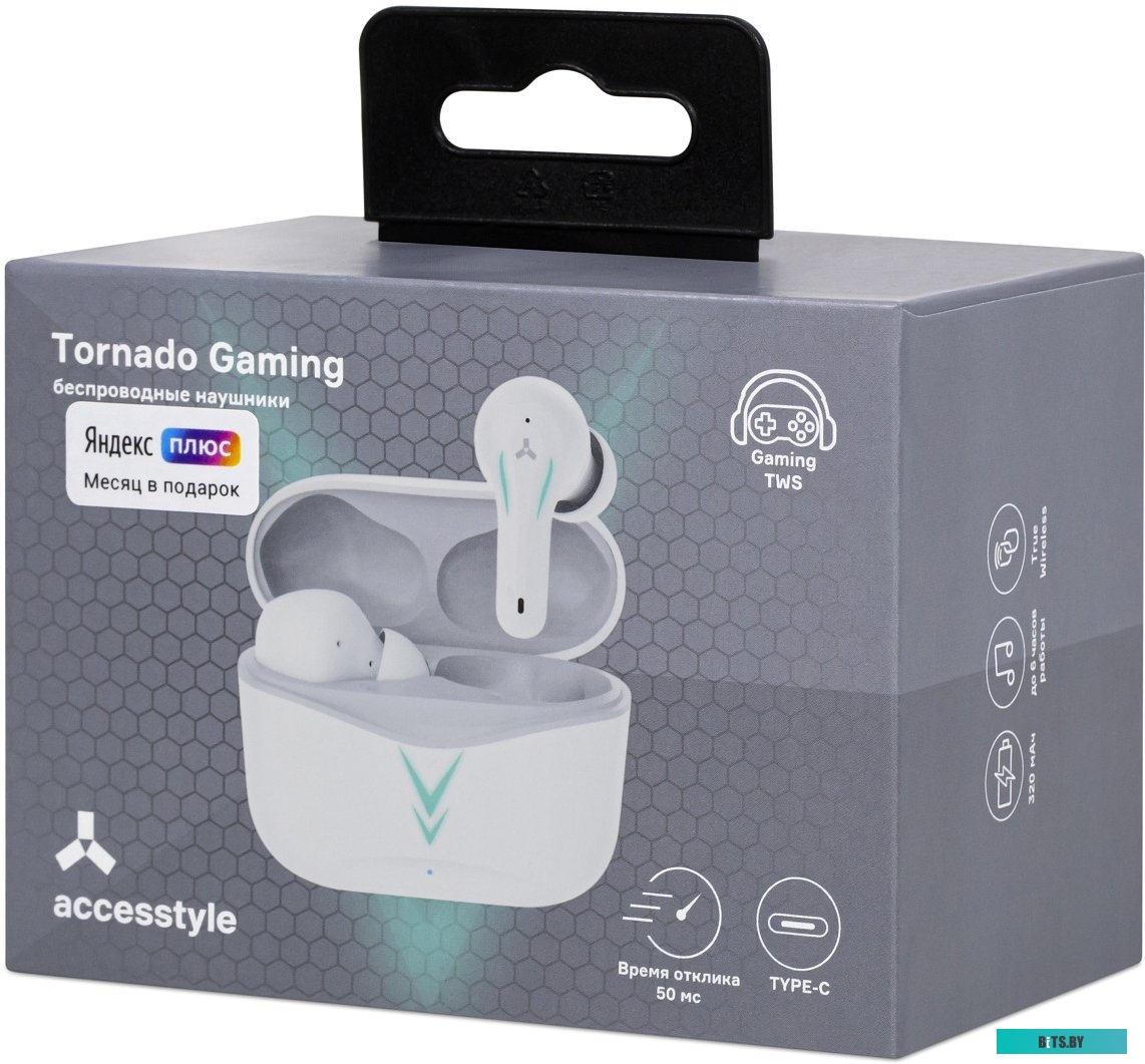 Наушники AccesStyle Tornado Gaming (белый)