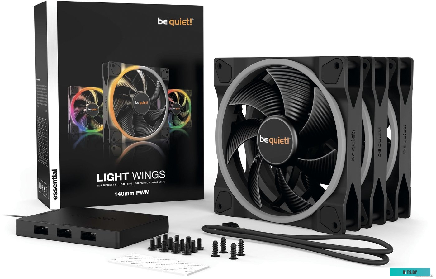 Вентилятор для корпуса be quiet! Light Wings 140mm PWM Triple Pack BL078