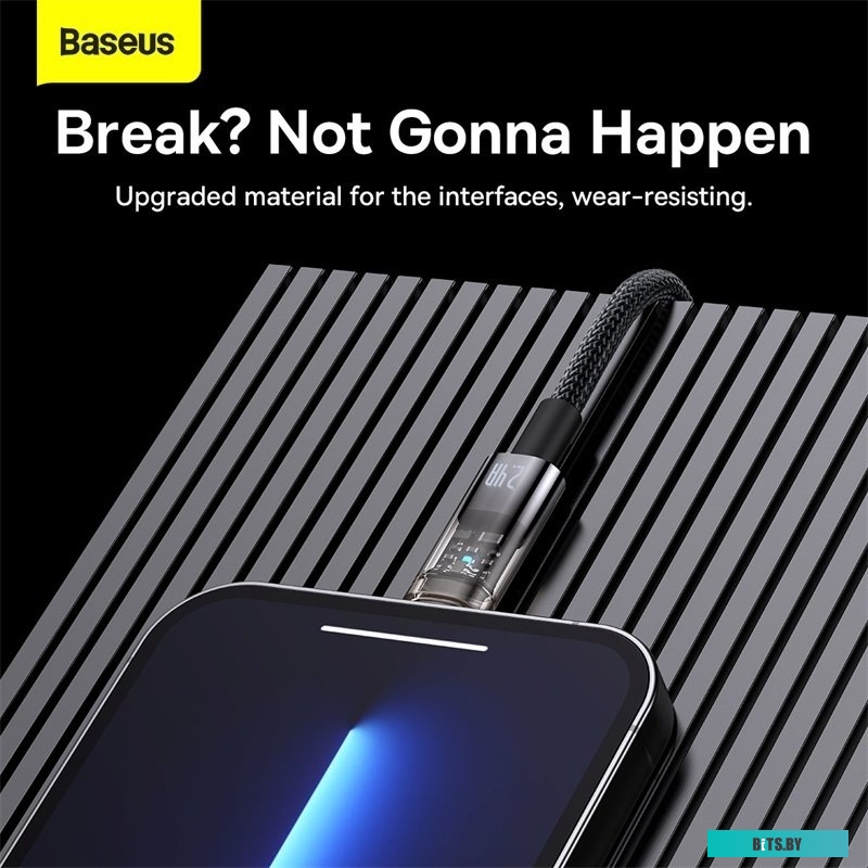 Кабель Baseus Explorer USB Type-A - Lightning (1 м, черный) <CATS000401>