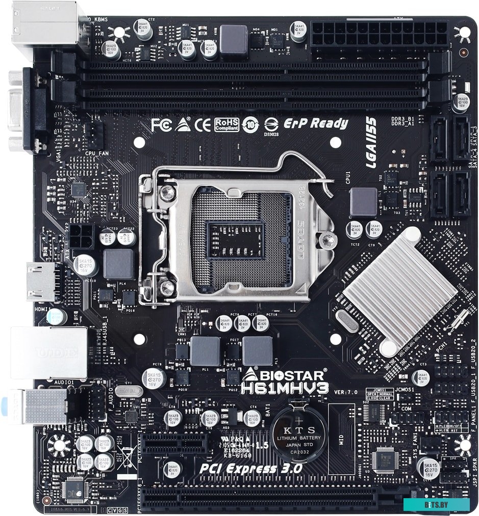 Материнская плата Biostar H61MHV3 Ver. 7.0