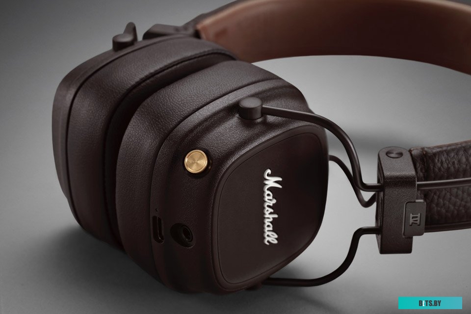 Наушники (Гарнитура) Marshall Major IV (коричневый) <Major IV Brown>