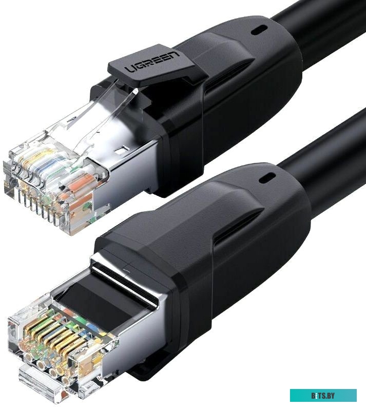 Кабель Ugreen NW121 70330 RJ45 - RJ45 (3 м, черный)