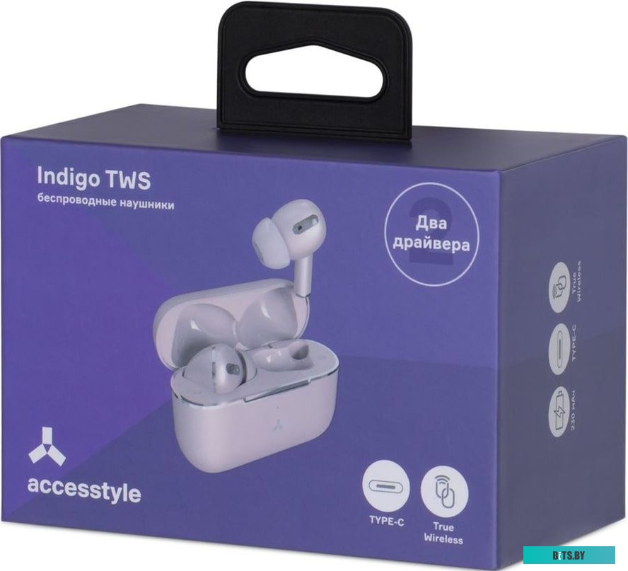 Наушники AccesStyle Indigo TWS (розовый)